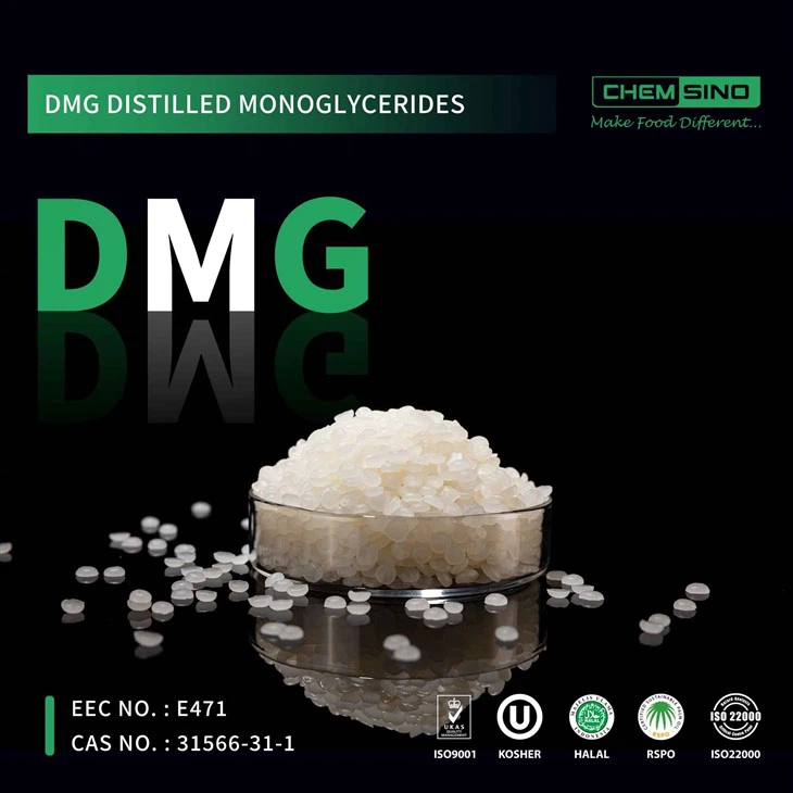 Uzlabotas emulsijas destilētu monoglicerīdu tabletes DMG tabletes CAS Nr. 31566-31-1