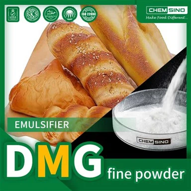 Destilēts monoglicerīdu DMG smalks pulveris (no 100-200sietiņa) maizes ceptuvei CAS Nr. 123-94-4