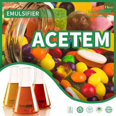 Acetilēts mono{0}} un diglicerīdu emulgators lietošanai konditorejas izstrādājumos