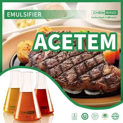 Acetilēts mono- un diglicerīdu acetem pulveris E472A emulgators