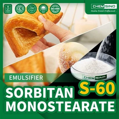 Virsmaktīvās vielas un emulgatori Span 60 E491 emulgators sorbitāna monostearāts